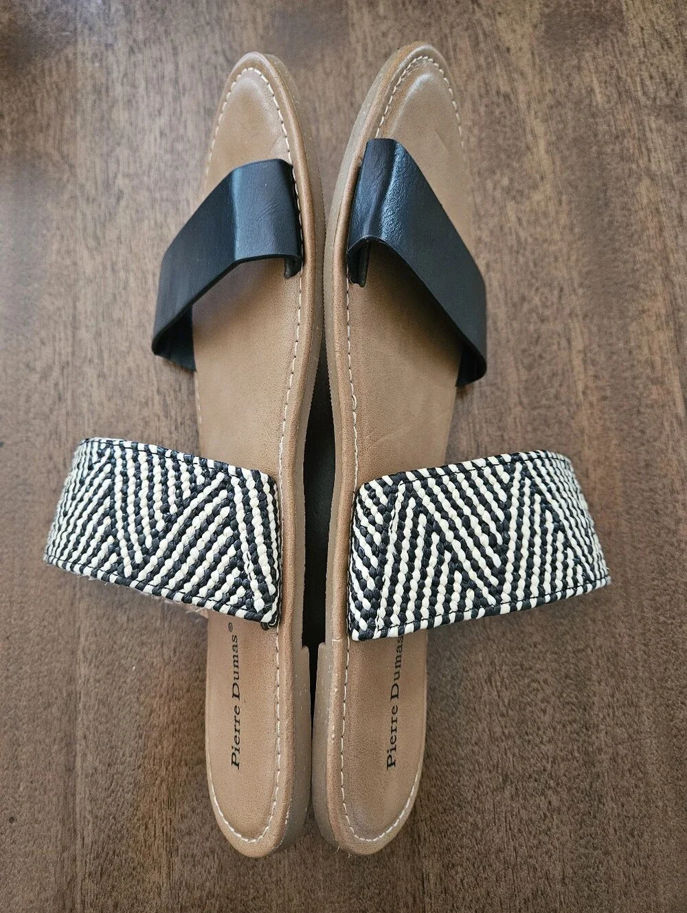 Pierre Dumas Double Band Slide Sandals